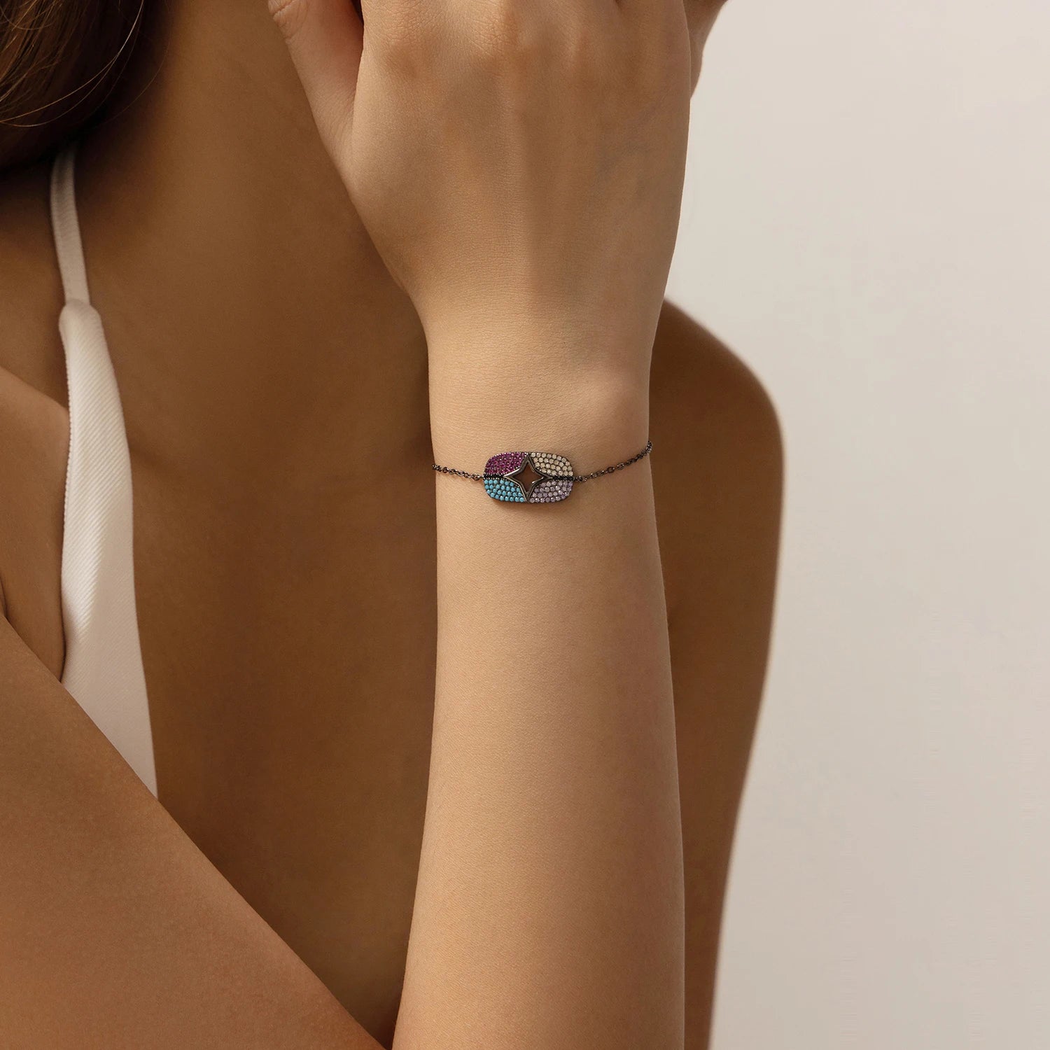 925 Sterling Silver Retro Synthetic Turquoise Geometric For Women Punk Fine Jewelry