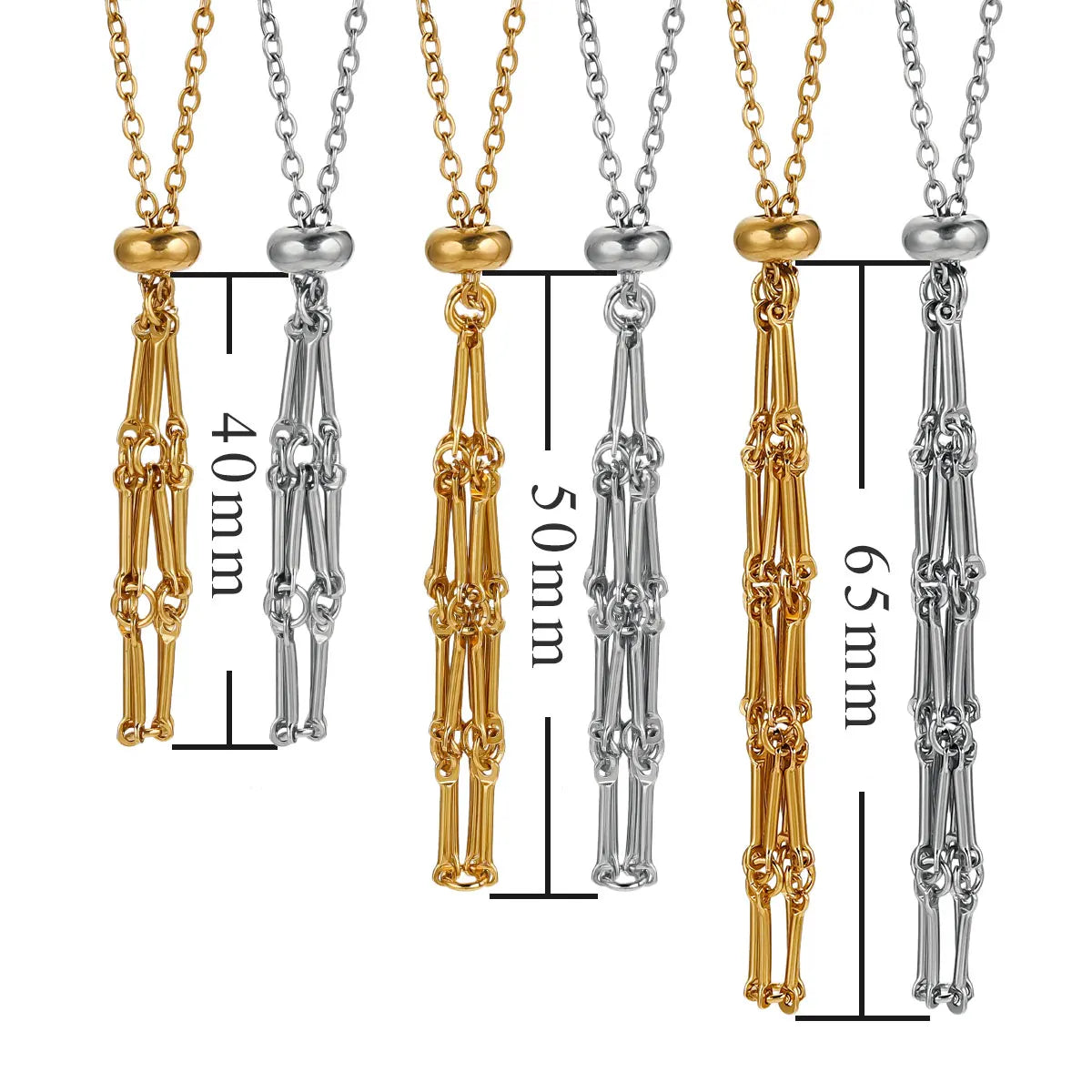 Stainless Steel Retro Minimalist - Mesh Pocket Necklace Pendant Gold-plated Waterproof