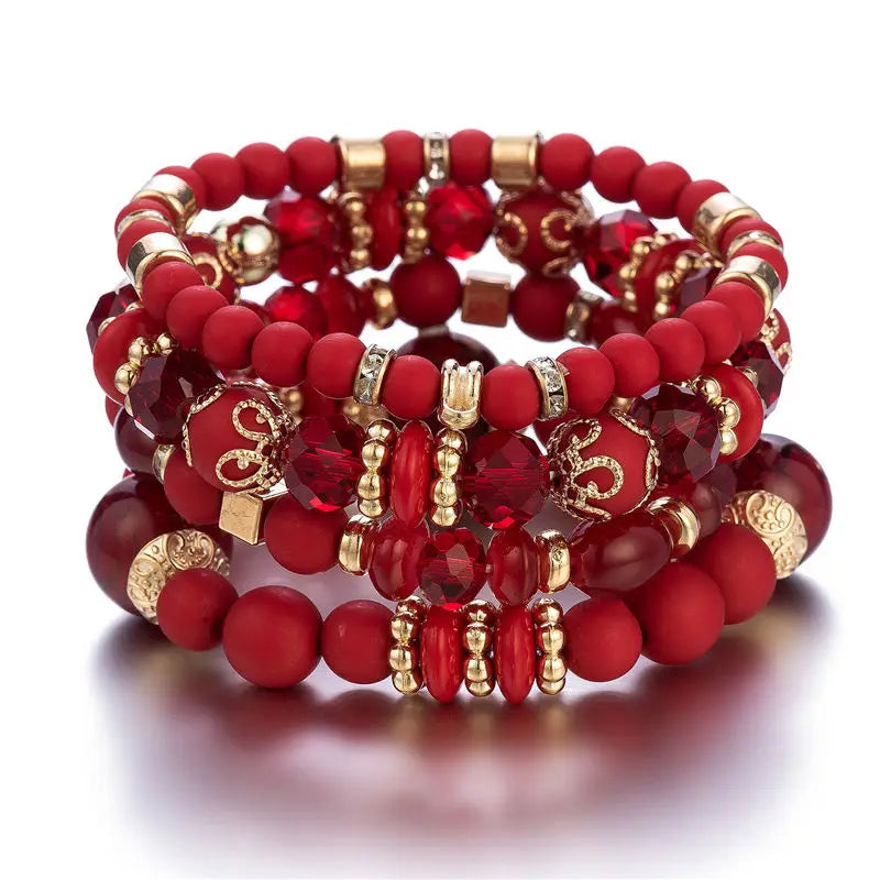 Bracelet Set Vintage Heart Charm