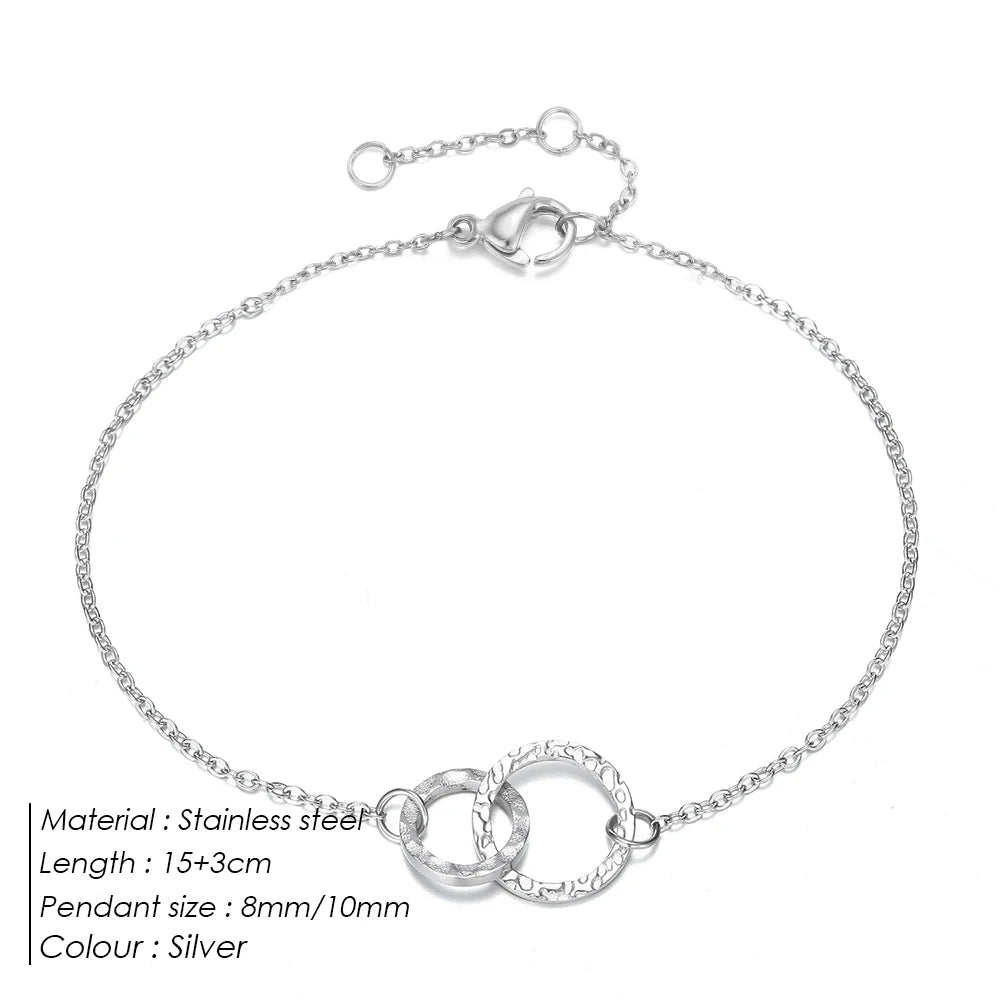 316 Stainless Steel Circles Bracelet Jewellery