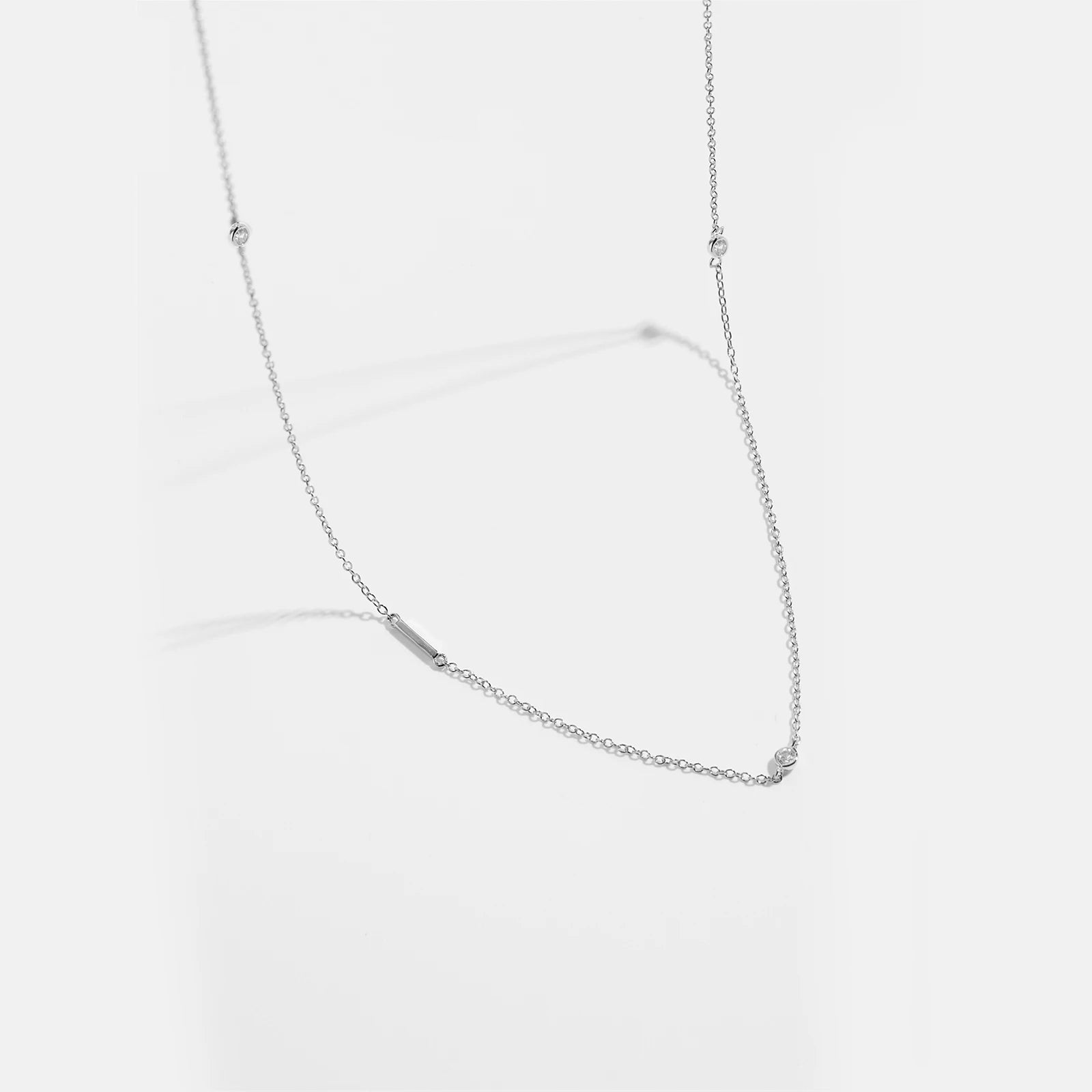 925 Sterling Silver Gold Letter Plain Pendant Choker Charm Necklace 26 Letter Alphabet