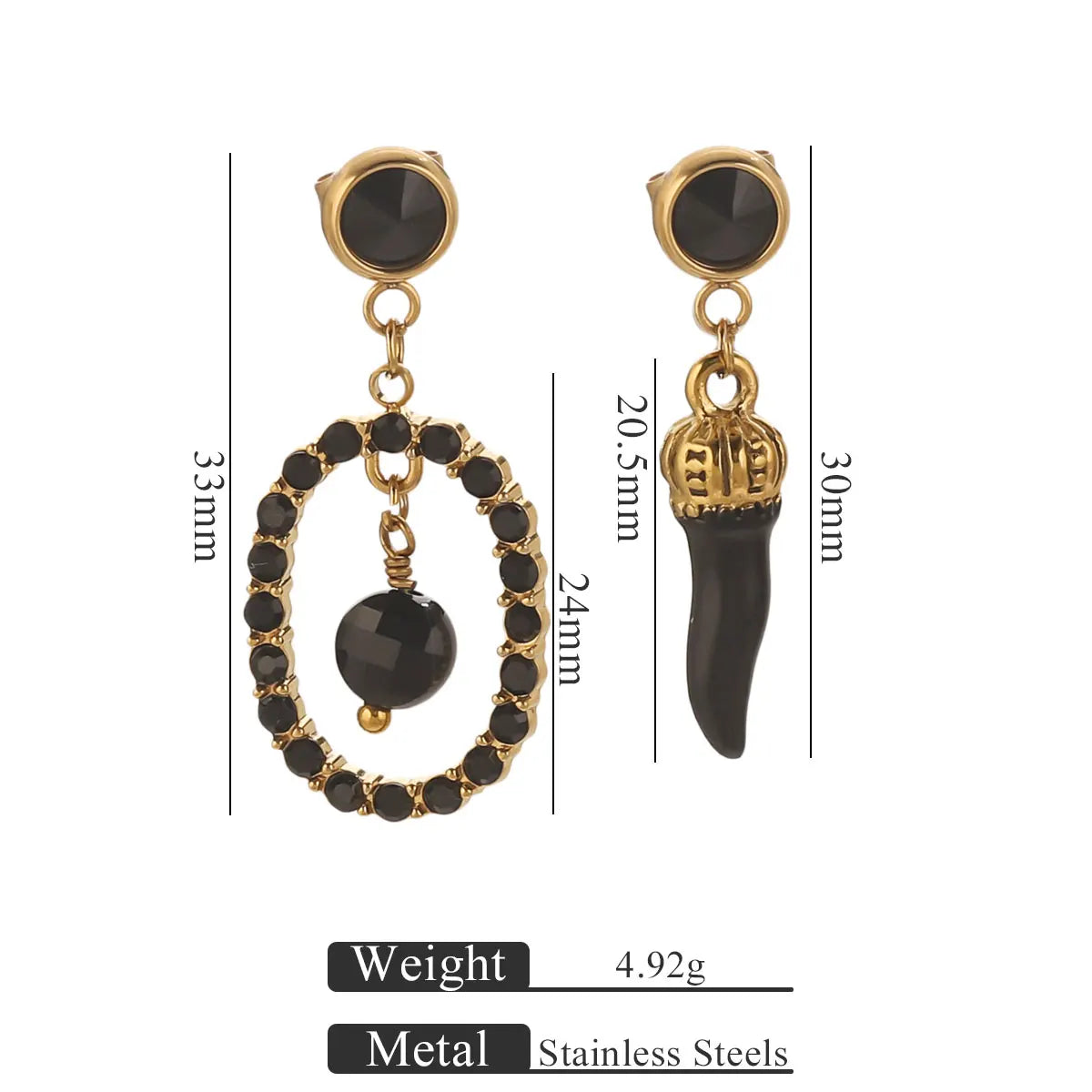 Stainless Steel Pepper Earring Waterproof Trendy