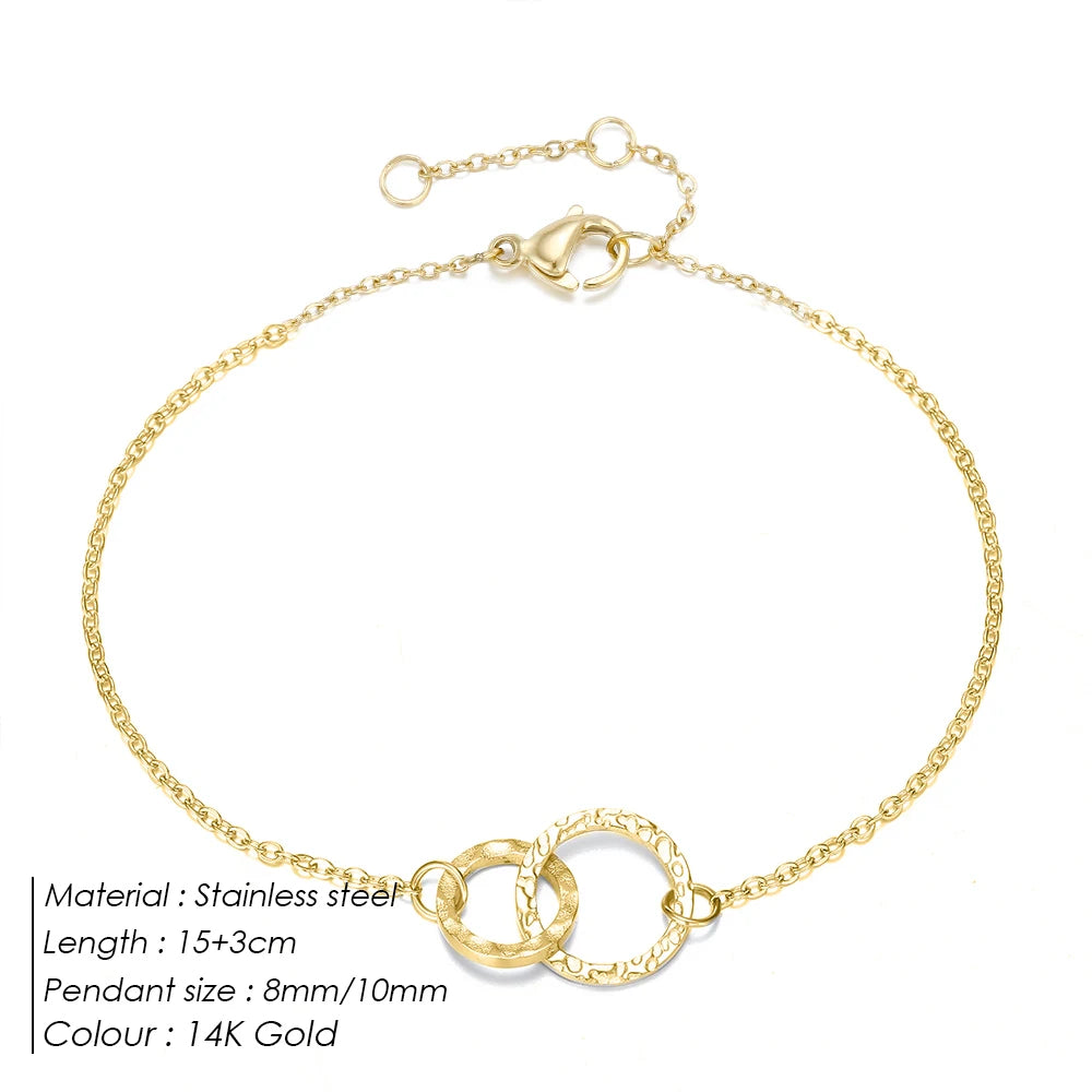 316 Stainless Steel Circles Bracelet Jewellery