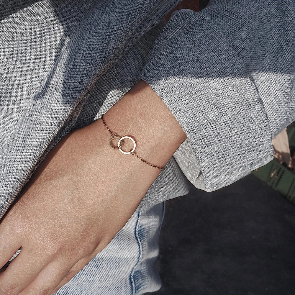316 Stainless Steel Circles Bracelet Jewellery