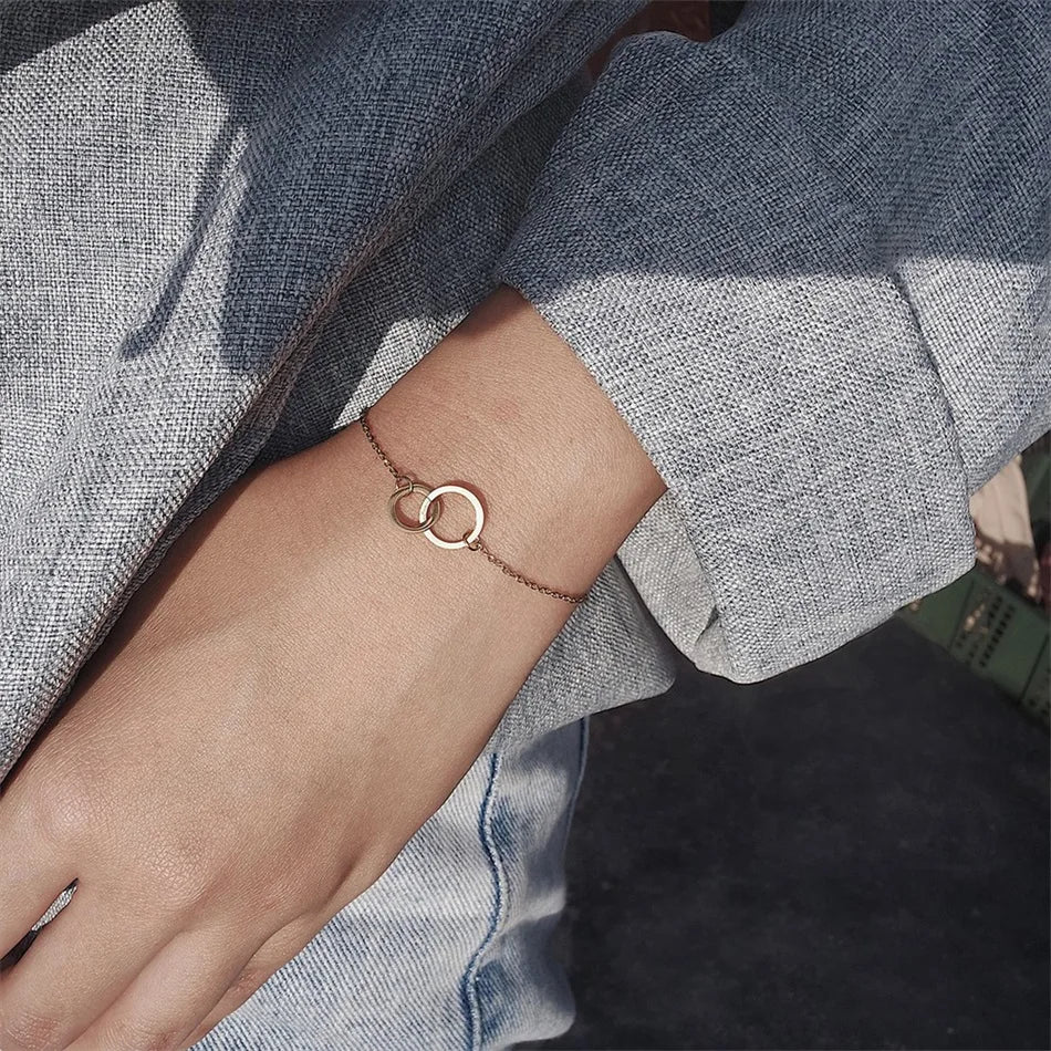 316 Stainless Steel Circles Bracelet Jewellery