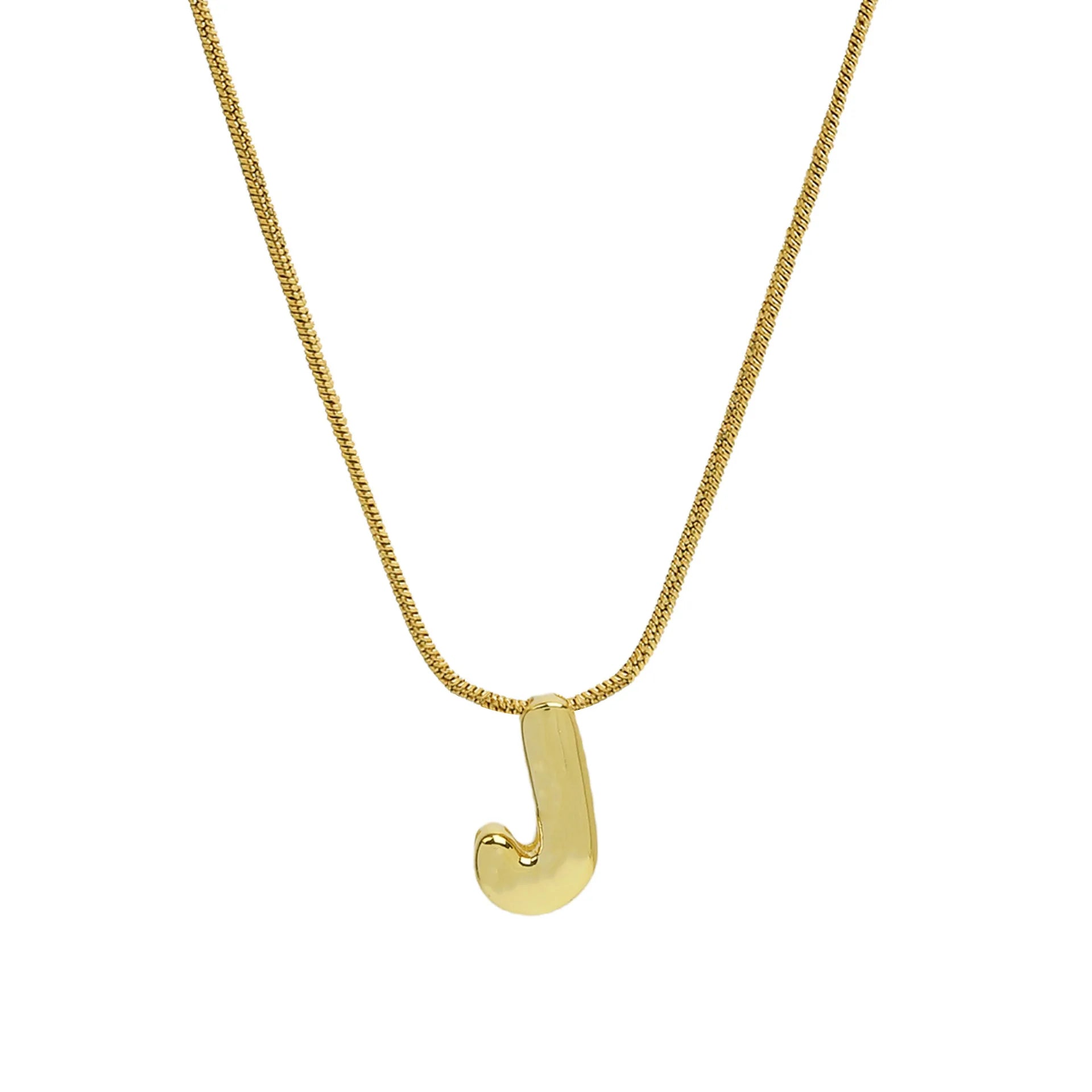 Gold Plated Balloon 26 Alphabet Letter Pendant Necklace