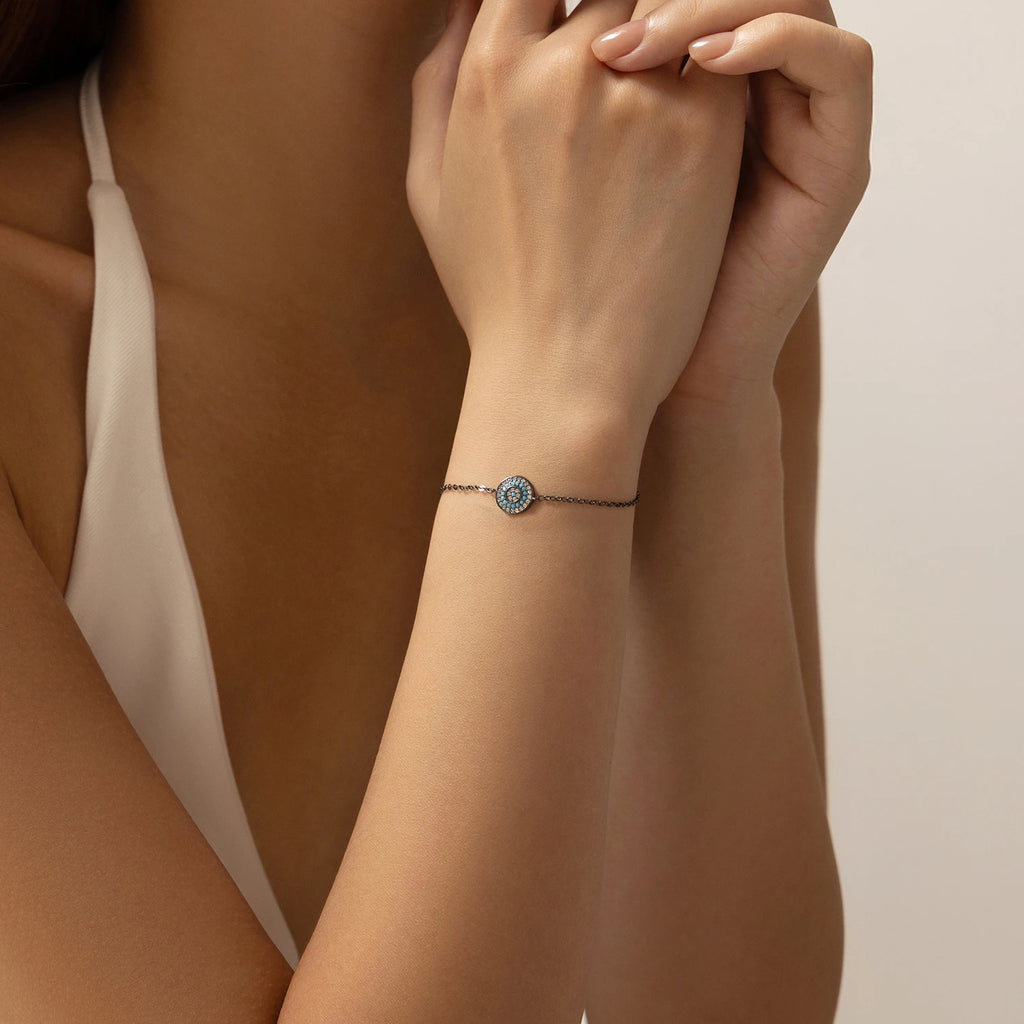 925 Sterling Silver Retro Synthetic Turquoise Geometric For Women Punk Fine Jewelry